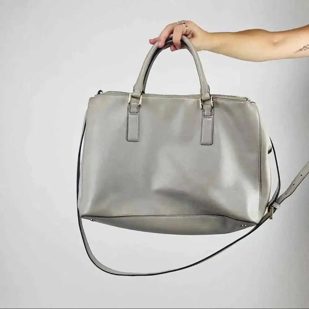 Tory Burch gray convertible shoulder crossbody bag - Picture 4 of 7